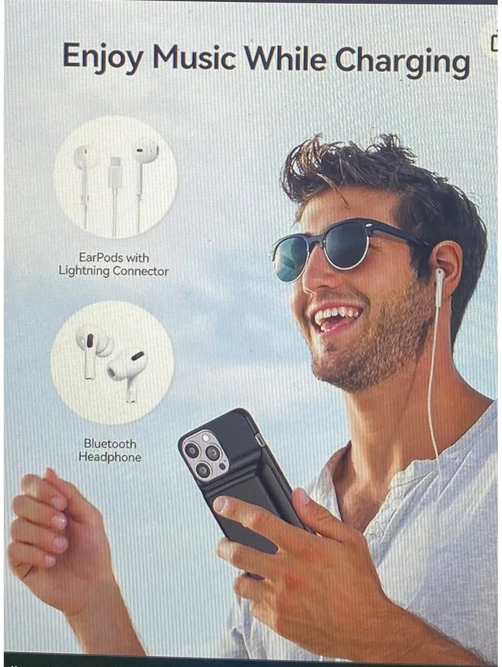 Newdery Battery Case for iPhone 14 Pro Max Black